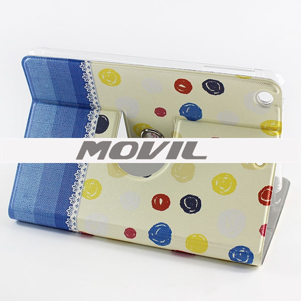 NP-2109 Elegante funda de cuero pu para ipad mini-8